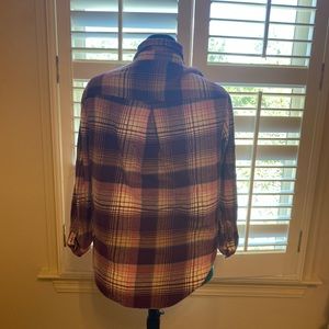 Plaid shirt red from old navy